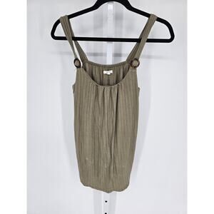 Maurices Women's Sleeveless Strap Green Casual Blouse Top Size S